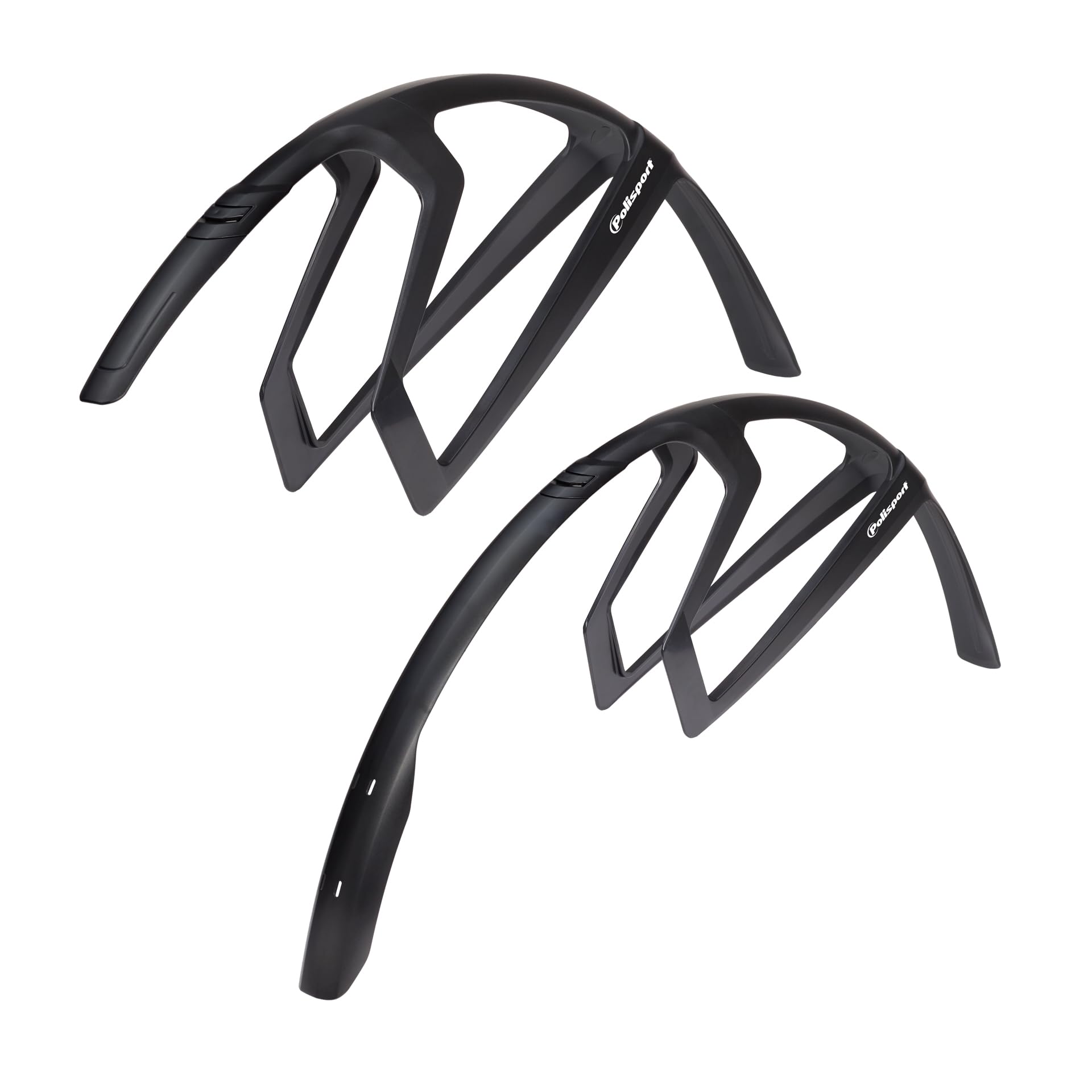 Polisport 8629300001 - R-Mud Road Bike Fender Kit for 28"/700c Wheels with Tool-Free Installation and Maximum Protection, Black