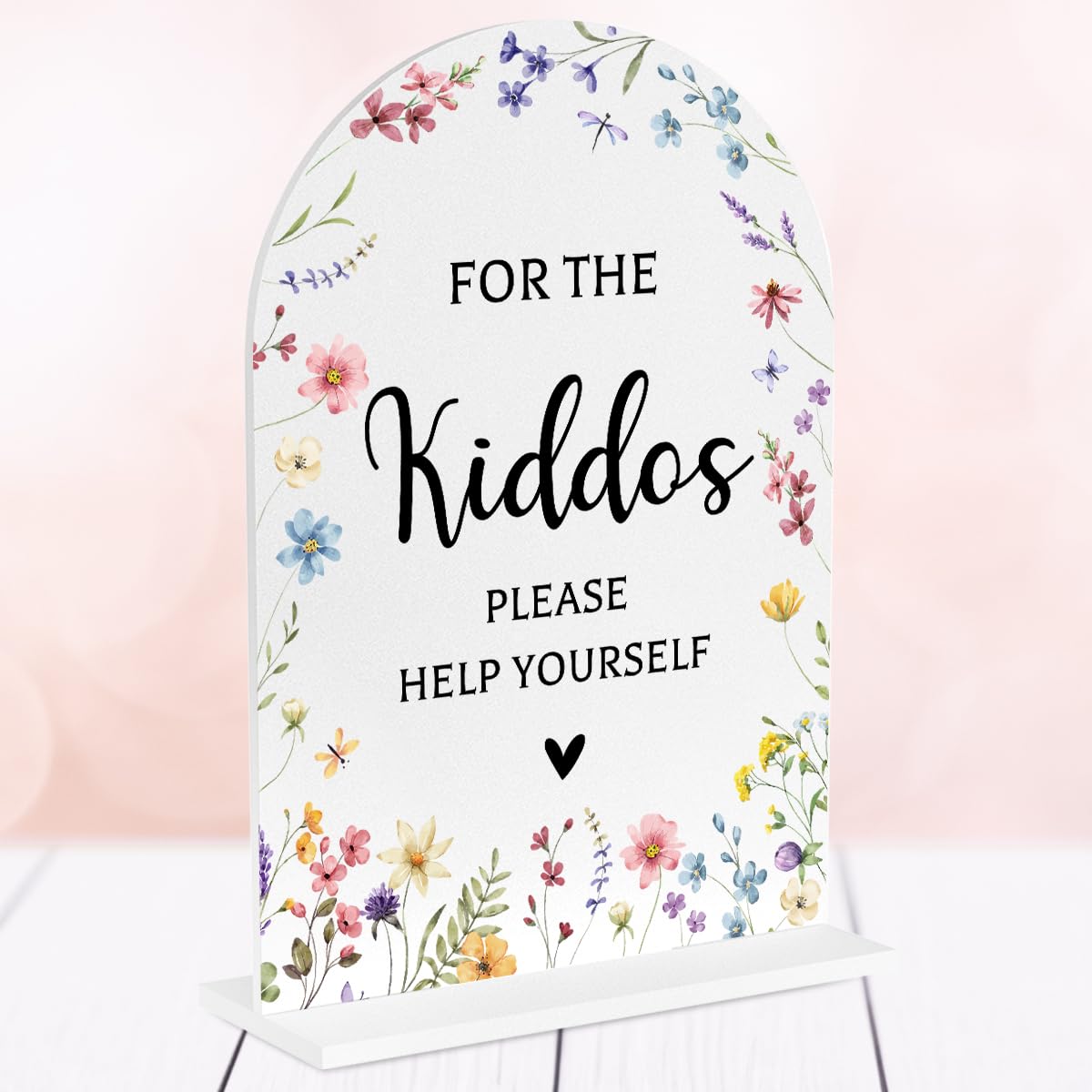 Photo 1 of Wedding Sign?For The Kiddos Wedding Sign, 5x7 Inch, Kids Wedding Activities Acrylic Plaque, Please Help Yourself Sign, Wedding Signs for Ceremony And Reception decorative-signs166