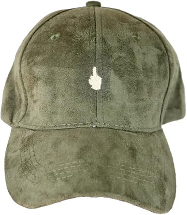 green suede cap