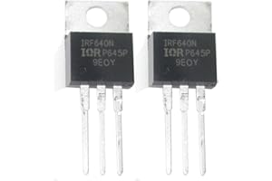 JEKEWIN 2 Pcs IRF640N IRF640 200V 18A Power MOSFET N-Channel TO-220