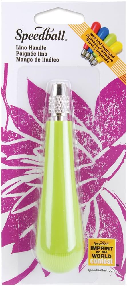 Speedball Art Products Speedball Lino Handle-Green, Other, Multicoloured, 3.07 x 7.74 x 17.34 cm