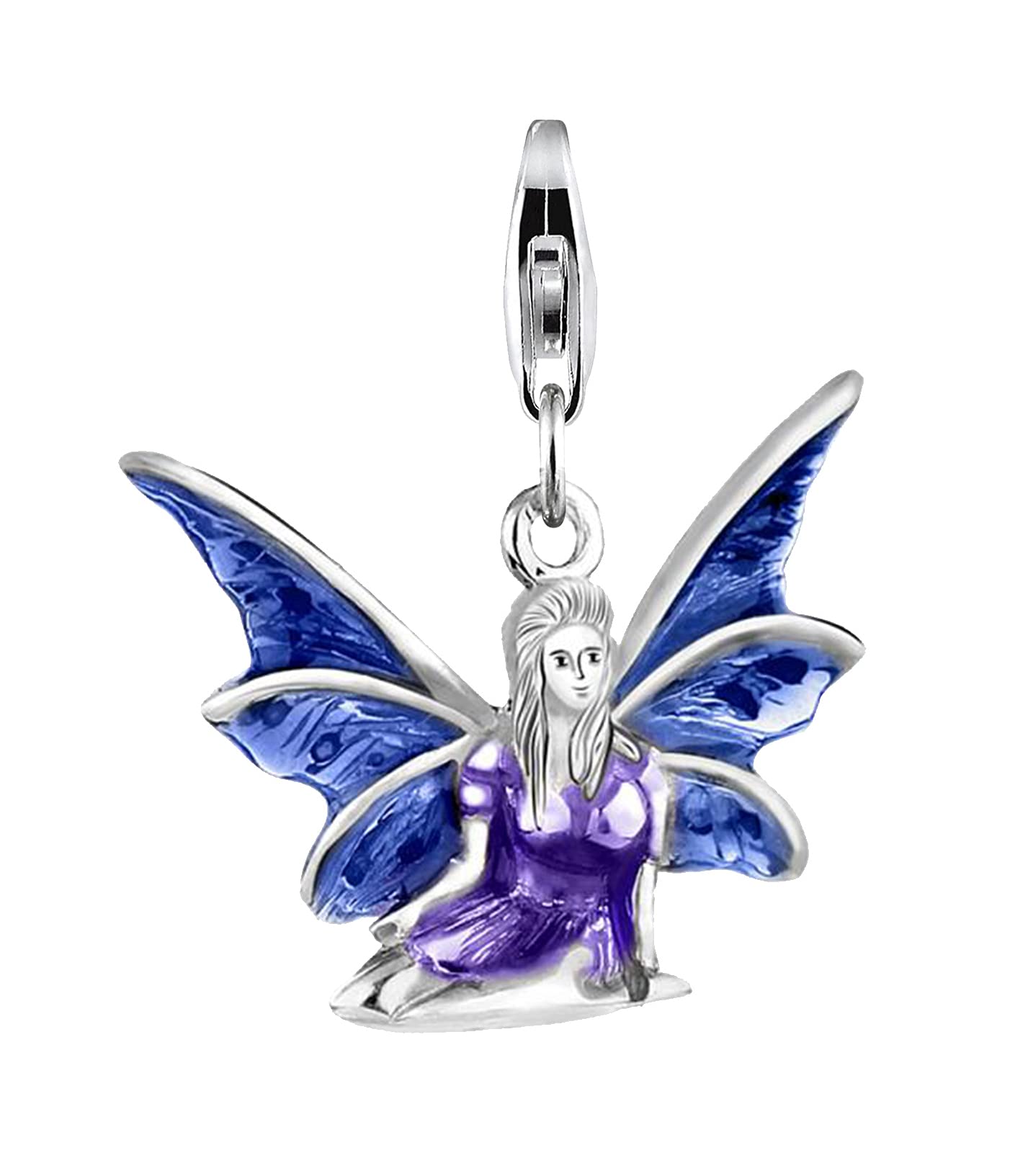 Nenalina Charm Fairy Pendant, for All Brands of Charm Bracelets and Necklaces, Made of 925 Sterling Silver, 714129-001