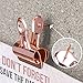 Decorative Push Pins with Clips | Rose Gold Thumb Tacks for Cork Boards, Bulletin Boards and Cubicle Walls |