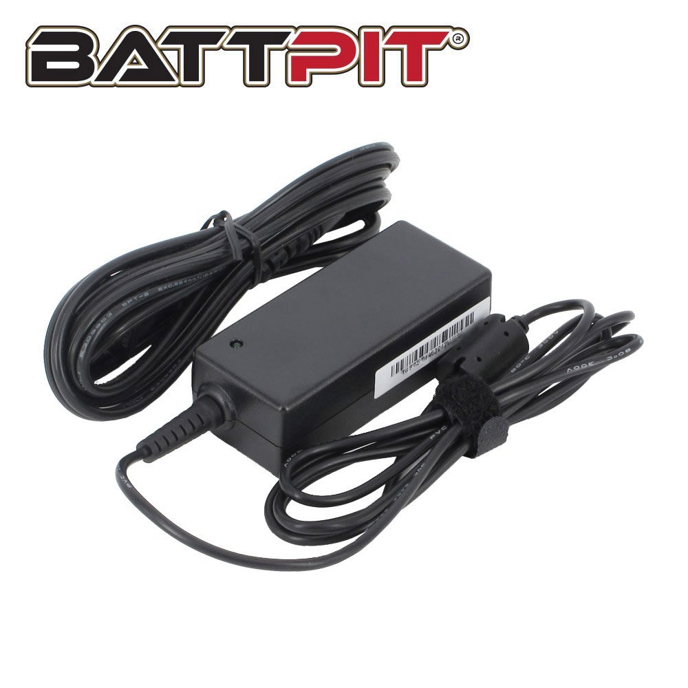 BattPit 40W Laptop Charger for Asus Eee PC 1015E 1015P 1025C 1001 1005 1008 1011 1015 1016 1018 1025 1101 1201 1215 1218 1225B EXA1004EH ADP-40PH AB with UK Power Cord [19V 2.1A]