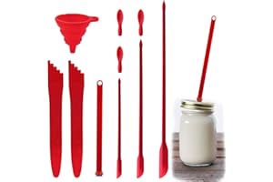 7 pcs Canning Kit, CNYMANY 2 Canning Bubble Popper Remover, 1 Canning Magnetic Lid Lifter, 1 Mini Silicone Funnel, 3 Silicone