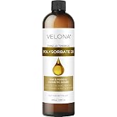 velona Polysorbate 20-8 fl oz, Food &amp; Cosmetic Grade, USP Grade | Food &amp; Cosmetic Grade, USP Grade for Ice Cream, Bath Bombs &amp; Soft Drinks