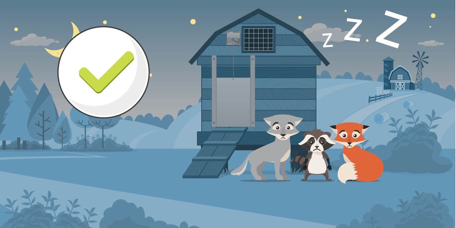 Cheeper Keeper Automatic Chicken Coop Door Opener Complete Chicken