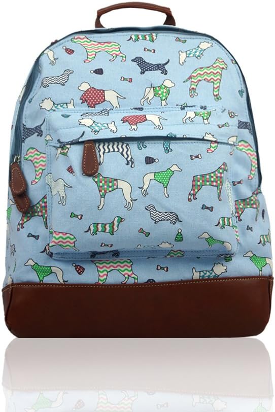 Womens ladies girls kids Multi animal pattern bag school backpack rucksack- back to school bags