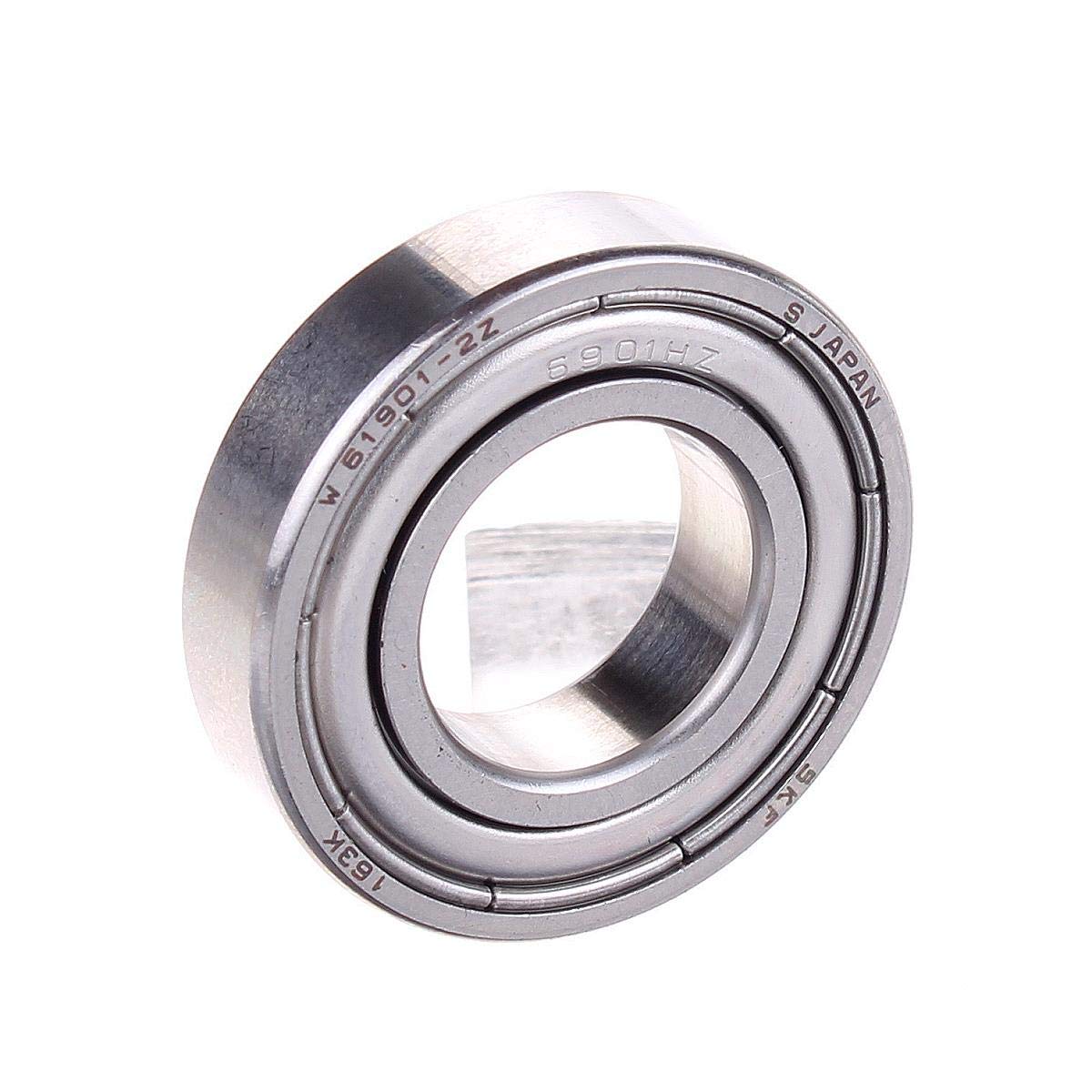 SKF Radial Deep Groove Ball Bearing, 12 ID, Stainless steel