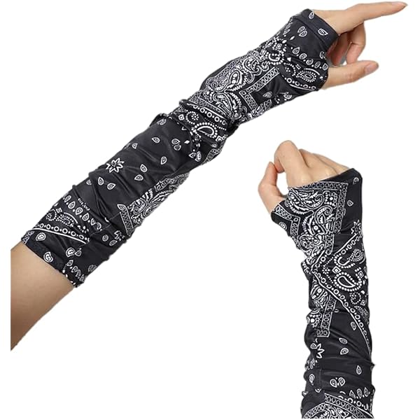 thumbnail image 2 of Suxgumoe Womens Fingerless Gloves, Elbow Length Lace Up Steampunk Arm Warmer, UV Protection Gloves Mittens For Wedding Riding, Black, One Size 2 of 9