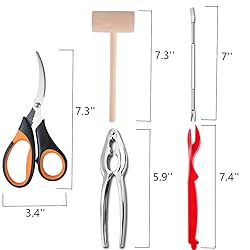 Artcome 21 Pcs Seafood Tools Set Nut Cracker Set