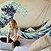 MARTINE MALL Tapestry Wall Hanging - The Great Wave Off Kanagawa by Katsushika Hokusai (59.1