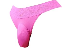 aishani Pouch Panties Men's Lace Thong Bikini Briefs Hipster Underpants V
