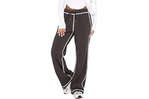 DISCIPBUSH Track Pants Women Sweatpants Soft Jogging Straight Pajama Sweats Wide Leg Sweatpants Women Lounge Pants Joggers