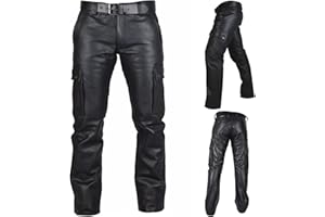 GENERIC Mens Faux Leather Pants Hip hop Retro Goth Tapered Trousers Halloween Cosplay Punk Rock Pants 2025 Fall Winter Fashion