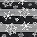 Purple Box Jewelry Christmas Scarf (Black Snowflake)