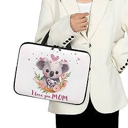 Uasibuni Cute Koala Print Laptop Cases 15Inc for