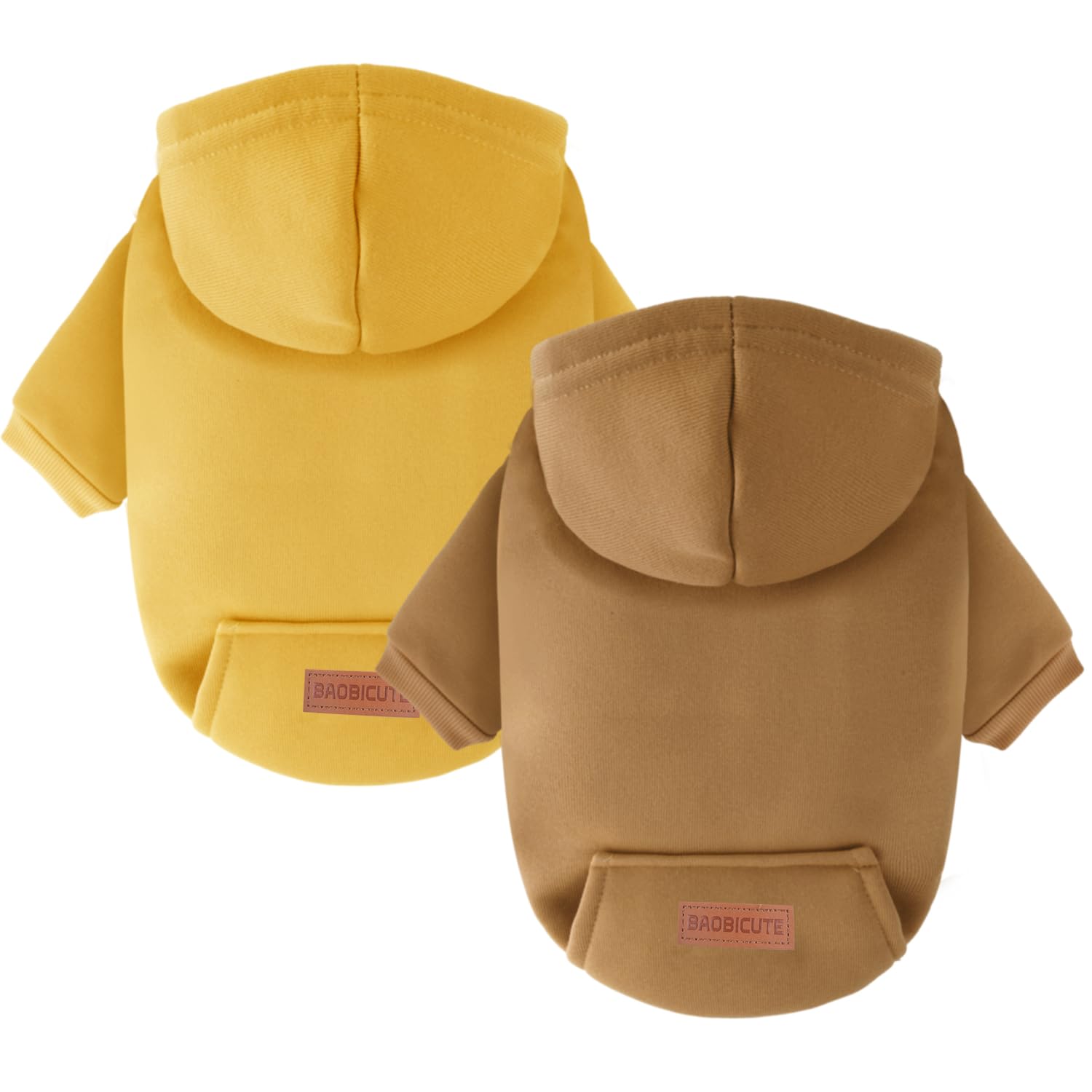 Photo 1 of 1 Pack Dog Hoodie Warm Hood Dog Sweater Cold Weather Small Dogs Sweatshirt Comfort Pet Clothes for Small Medium Dogs with Pockets Cats Chihuahua Clothes for Male Female Girl Boy Sporty Daily Wear