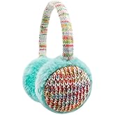 ZTL Kids Knit Earmuffs Winter Outdoor Plush Ear Warmers for Boys Girls 4-16 Years