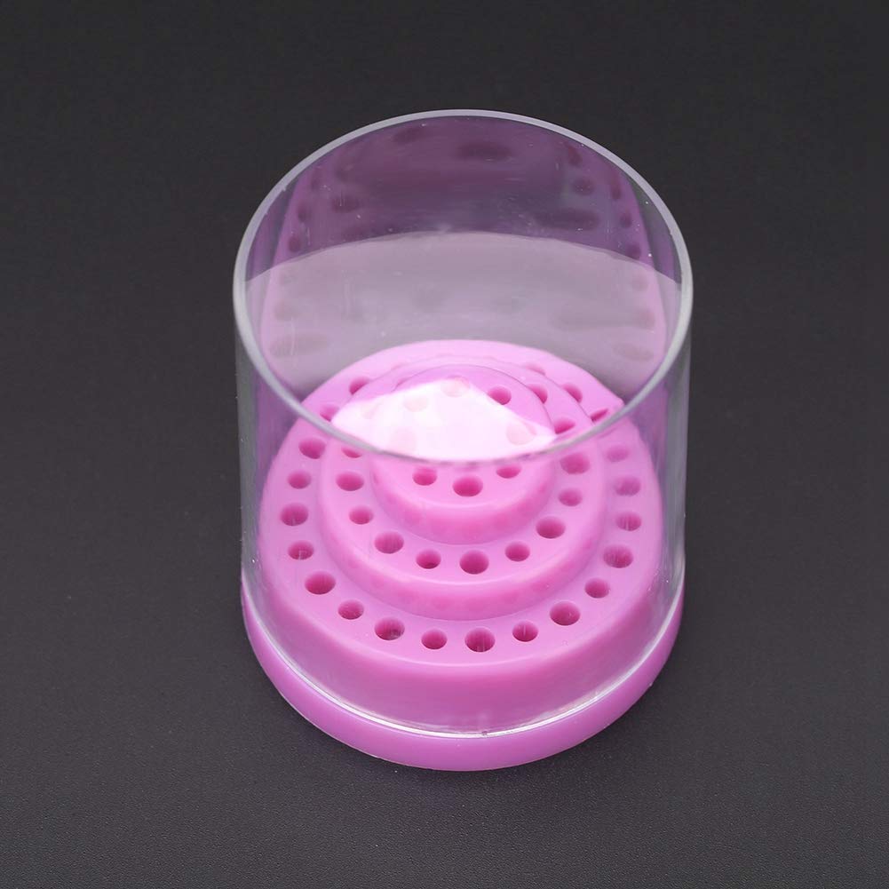 48 Slot Nail Drill Bit Organizer, Manicure Tool Display Stand for Beauty Salon & Household, Compact Nail Drill Bit Storage Case with 48 Compartments