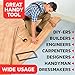 Handyman's Companion- Angle Ruler-Angle Measurement Tool Kit-Includes 6 rulers, 2 Pencils, 2 Shop Rags in a Protective Plastic Case. Multi-Angle Measuring Tool - for Larger Projects with 3 to 6 Sides