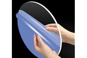 GetWant 1/4" Thick Clear Plexiglass Circle 18" Diameter Round Acrylic Sheet for Signs, Table Tops, Skylight, Windows Glass Alternative, DIY Crafts, Led Project, Round Plexiglass Table Tops