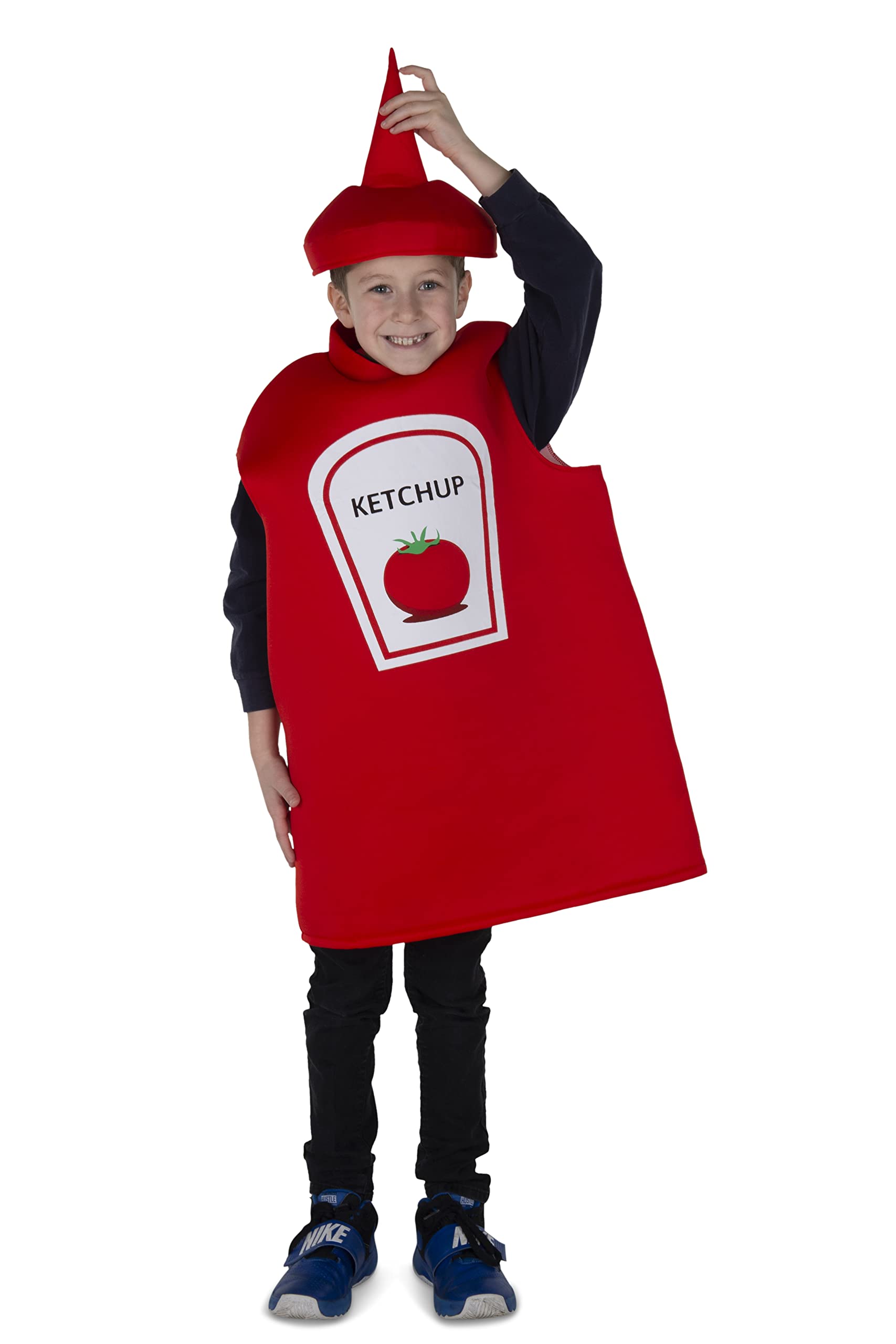 Dress Up America Ketchup Bottle Costume For Kids - Red - Role Play & Dress Up Costume For Kids