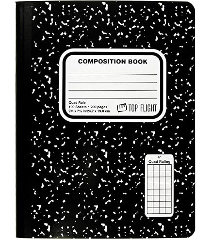 Monocromo Large Fluorescent Color 5mm Graph Notebooks 10-Pack