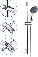 KES Shower Head Holder Bracket 18-25mm Bar Chrome PB4-CH Adjustable 360° view 6
