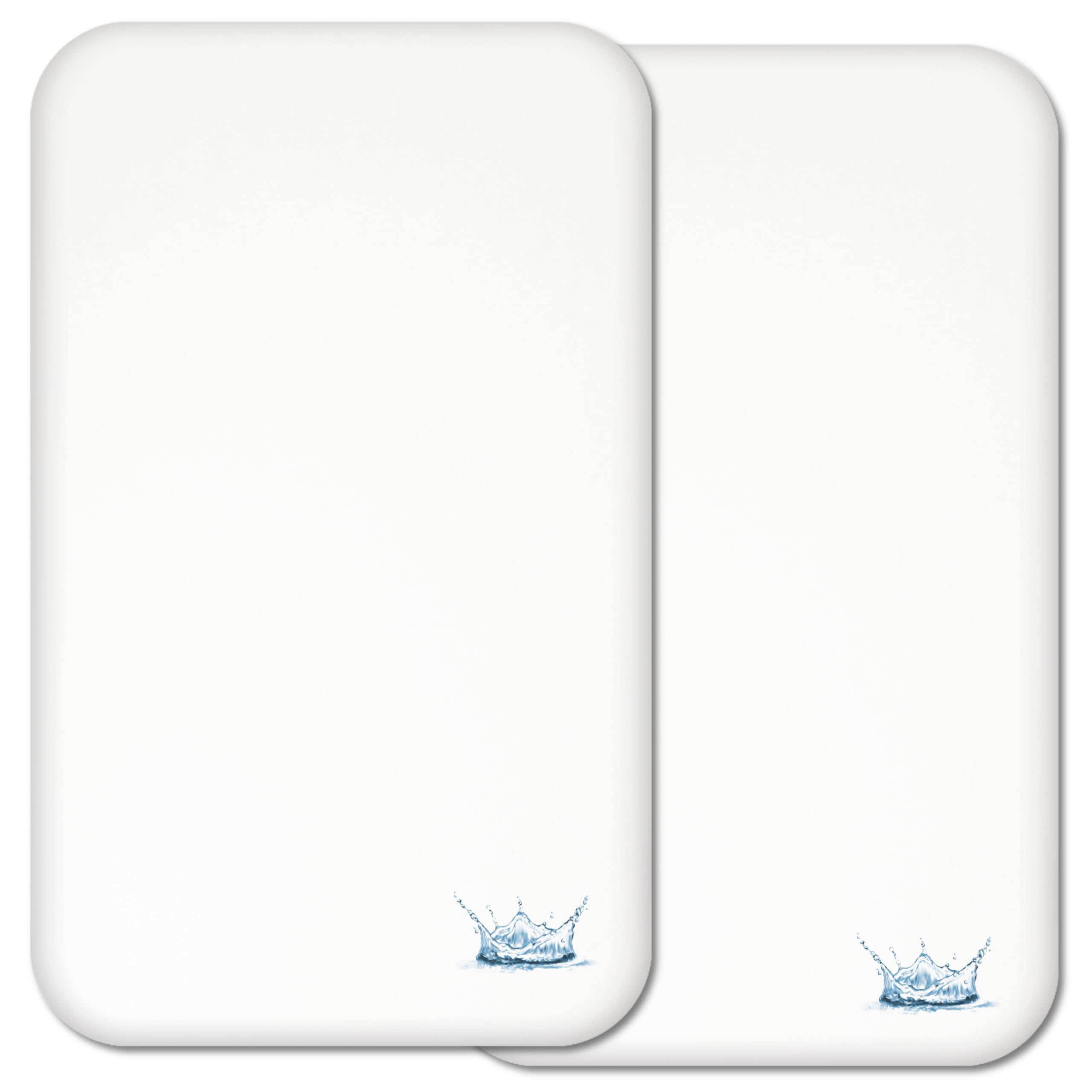 Next to Me Crib Waterproof Mattress Protectors Covers - 2 Pcs SET - 100% Natural Cotton - Extra Soft & Breathable to fit bedside cribs mattresses up to 83 x 50cm - Made in Europe — image 1