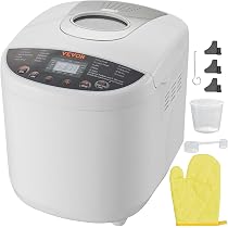 Amazon.com: VEVOR Máquina para hacer pan, máquina de masa 19 en 1 ...