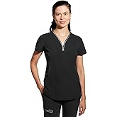 Healing Hands Scrub Top for Women Sonia Top with 3 Pockets Moisture Wicking, 360° Stretch & Recycled Fibers - 2274