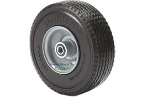 280/250-4 (9" x 3") Carefree Wheel Assembly (WIDE) with 4" Center Hub and your choice of Bearings (1/2" Precision Bearings)