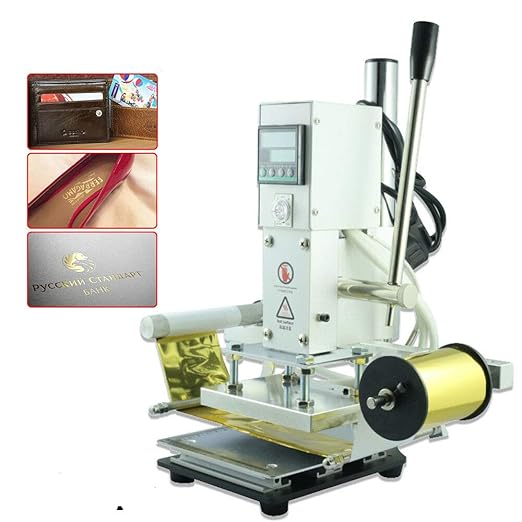 Digital Hot Foil Stamping Machine Leather Press Logo Printing Bronzing Automatic