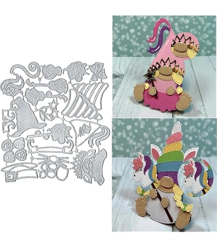 Hinana Gnome Mushroom House Metal Cutting Die - DIY Scrapbooking Embossing Stencil For Cards & Crafts