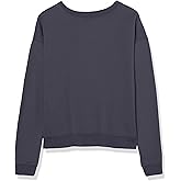 Hanes Originals Women's Fleece Sweatshirt, Midweight Sweatshirt for Women, Placed Flowers