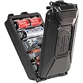 Thyrm CellVault-5M Modular Battery Storage for CR123, 18650, 18350, CR2032 Batteries with Movable Inserts, Made in USA