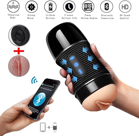 Amazon Menyangオスmasturbation Cup ポータブル防水bluetoothスピーカー 吸盤付き8周波数振動usb充電オスsexマッサージデバイス Forシャワー 車 Outdooorなど ブラック Menyang デジタルオーディオアクセサリ