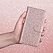 ULAK iPhone 6S Case Detachable Wallet, iPhone 6 Case, Glitter PU Leather Flip iPhone 6S Wallet Case with 7 Card Holder & Detachable Magnetic Hard Cover for iPhone 6/6S 4.7 inch,Bling Rose Gold