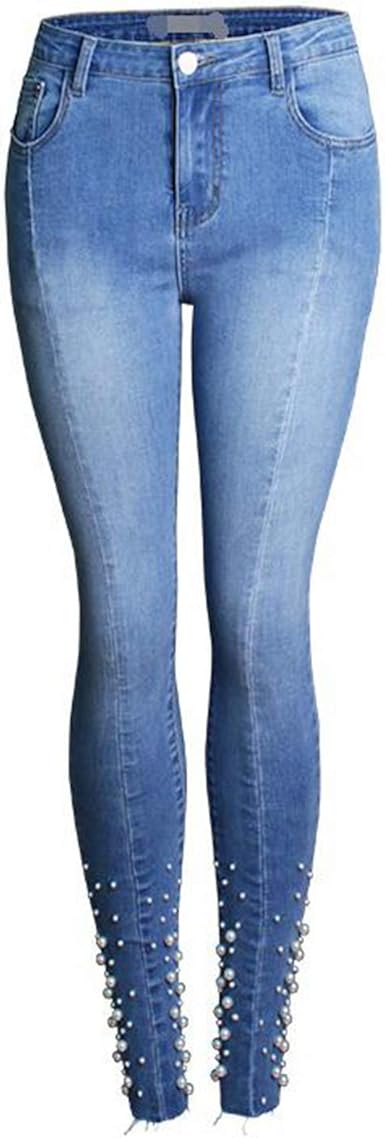 womens jeans with pearls