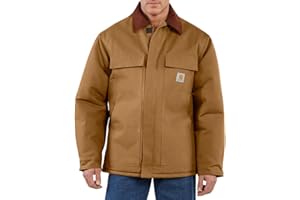 Carhartt Mens C003 Loose Fit Firm Duck Insulated Traditional Coat