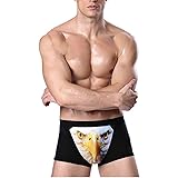 YiZYiF Men's 3D Wolf Eagle Boxer Briefs Male Animal Print Underwear Shorts Pants