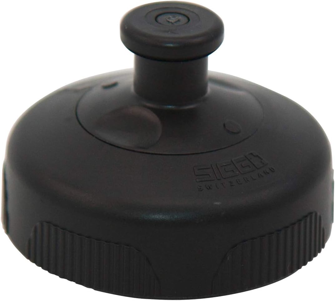 SIGG 3 Stage Sports Top Black Screw Cap (One Size), Spare Cap for SIGG