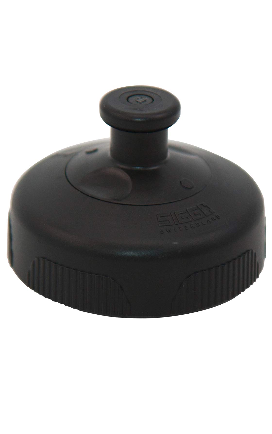 Sigg 3 Stage Sports Top Black Screw Cap (One Size), Spare Cap Water Bottle, Leak-Proof Plastic Bottle Cap for Sports Bottles