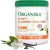 Organika Canadian-Made Enhanced Collagen Boost with MCT Oil Powder and Vanilla - 150g