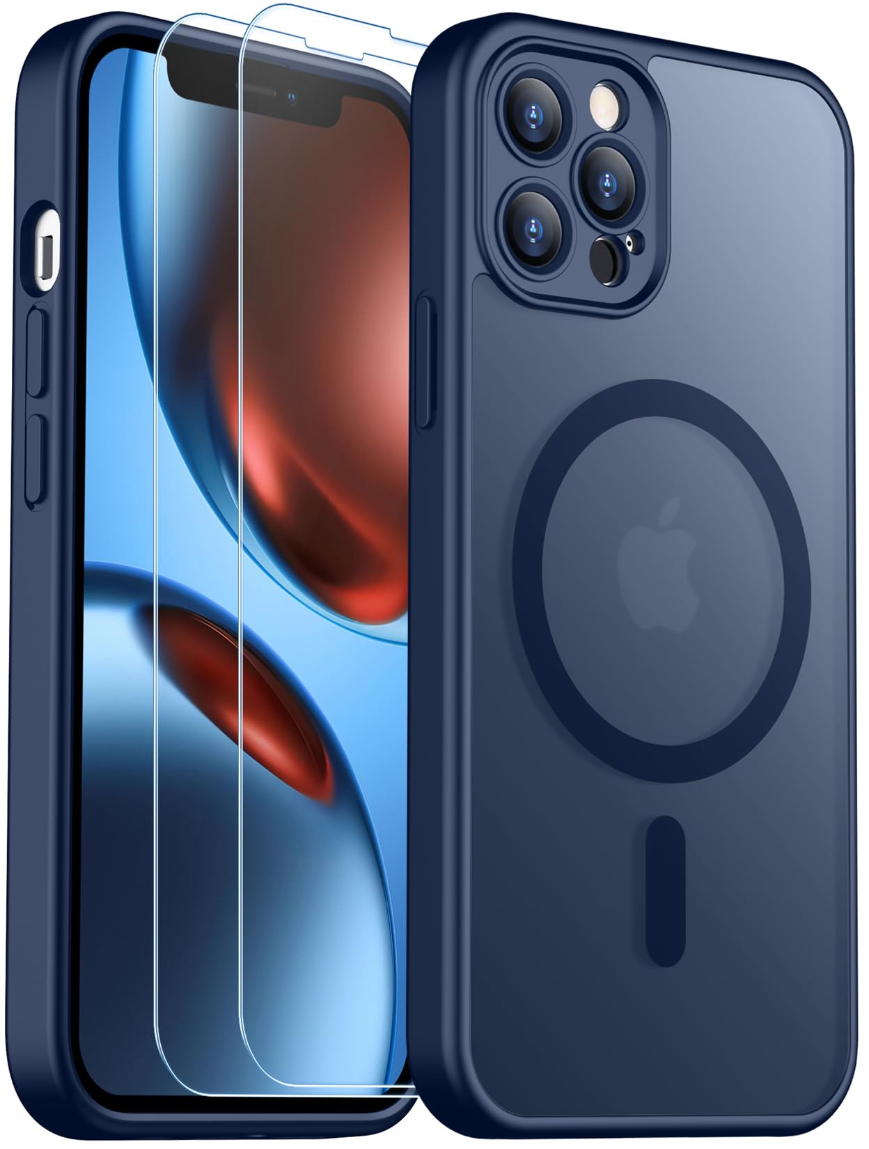 SPIDERCASE Magnetic for iPhone 12 Pro Max Case, Blue