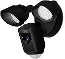 Ring Floodlight Camera Motion-Activated HD Security Cam Two-Way Talk and Siren Alarm, Black, Works with Alexa