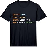 Funny Programming Code Computer Programmer SQL Database Performance T-Shirt