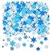 Aneco 600 Pieces Foam Snowflake Stickers Self-Adhesive Snowflake Shape Stickers for DIY Craft Projects, Assorted Color and Sizes