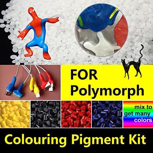 Colouring Pigment Kit | for Polymorph Pellets Plastimake Moldable Thermoplastic